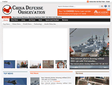 Tablet Screenshot of chinadefenseobservation.com